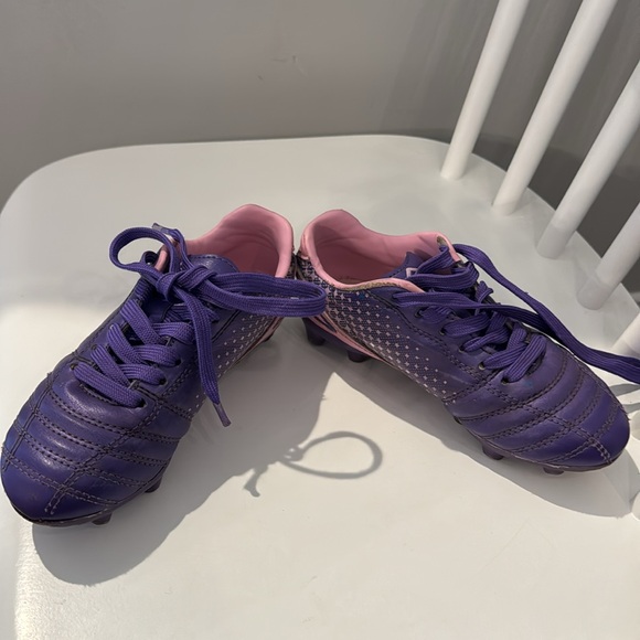 Dream Pairs Superflight 1K Girls Purple/Pink Soccer Cleats - Toddler Size 11 - Picture 12 of 12